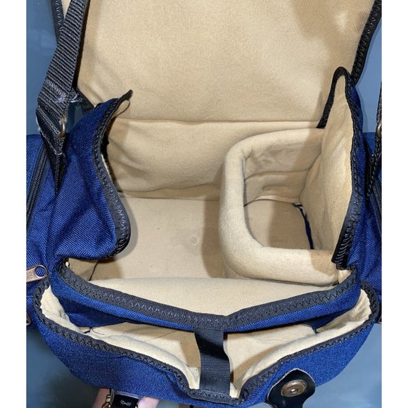 Eddie Bauer Vintage Canvas & Leather Adventure Field Utility Fishing Camera Bag - Picture 13 of 13